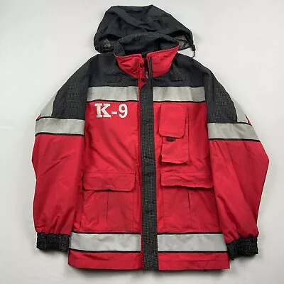 K-9 Unit Search And Rescue Jacket Men’s Small Reflective Full Zip Emergency Red • $79.99