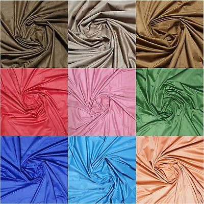 Soft Faux Suede Micro Fiber Woven Fabric Leather Like Sheep Skin  56 Color  60 W • $13.86