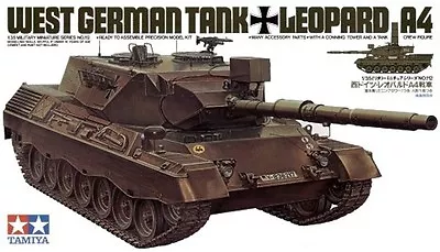 Tamiya 35112 1/35 Scale Military Model Kit West German Tank Leopard A4 • $31.84