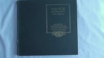 Alfred Cortot - Victrola– Set #M-38 “Quintette In F Minor” Franck • $34.99