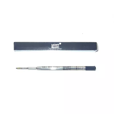 NOS* Genuine Montblanc Black Fine Ballpoint Pen Refill F +Giant Adapter Plug • $19.95