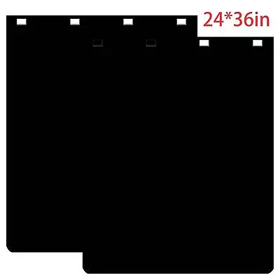 $49.98 • Buy 2pcs Universal Semi-Truck Rear Mud Flaps 1/5  Thick 24*36in Rubber Splash Guard