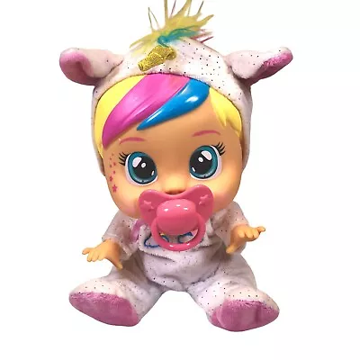 Cry Babies Dreamy The Unicorn 10”Baby Doll Shimmery Removable Rainbow Pink • $29.04