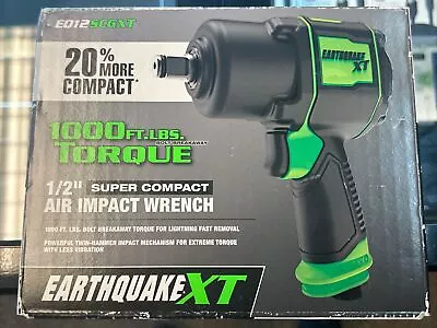 Earthquake XT 1/2  Drive Air Impact Wrench Gun EQ12SCGXT 1190 Ft-Lbs Green 59238 • $75