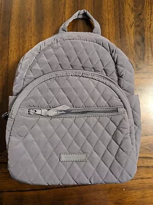 Vera Bradley Microfiber Backpack Solid Grey • $26.99