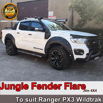 Jungle Black Fender Flares Wheel Arch To Suit Ford Ranger PX3 Wildtrak 2018-2022 • $349
