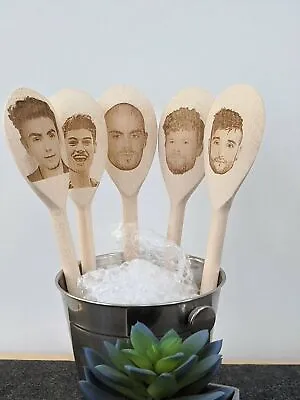 The Wanted Gift Wooden Spoons Engraved Max George Tom Parker • £6.99