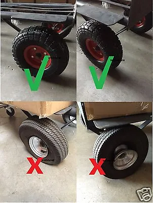 2pc Tubless Flat Free 10  Tire Wheel For Hand Truck Tire Dolly W 5/8  ID Bearing • $65.98