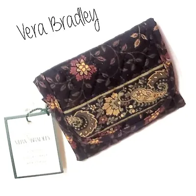 NEW Vera Bradley Fold Over Wallet In Retired Black Walnut  • $24.99