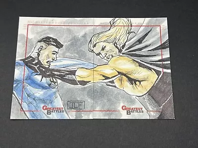 Marvel Greatest Battles Sketch Cards By JC Fabul Mr Fantastic And Sentry • $74.95