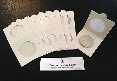 Lighthouse Self Adhesive Coin Holders 2 X 2 Flips Quantity 50 100  - 39mm [D] • £5.95