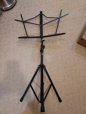 Sheet Music Stand On-Stage Compact Folding EUC No Bag.   • $3