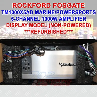 Rockford Fosgate Power Tm1000x5ad 5-channel 1000w Speakers Marine Amp Refurbish • $599.99