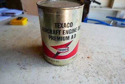 Vintage Empty Quart Oil Can Texaco Aircraft Lot 24-6-A • $9.99