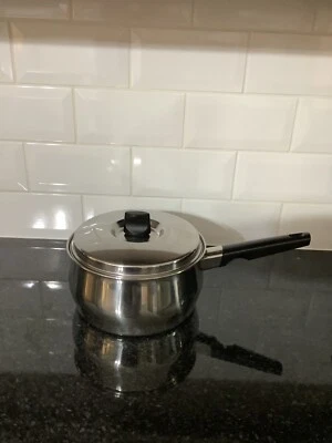 £19.99 • Buy Prestige Lifetime Stainless Steel England Copper Bottom Saucepan With Lid