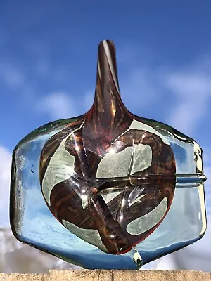 Vintage Modernist 1981 Signed Mdina Michael Harris Fish Art Glass Vase Signed • $2250