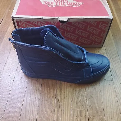 Vans Sk8 Hi Zip Shoes Womens Sz 6 Lace Up Skate Sneaker Blue NEW NIB • $41.65