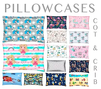 Pram Cot Pillow Cases Decorative Cushion Covers 100% Cotton  Baby New Patterns  • £3.59