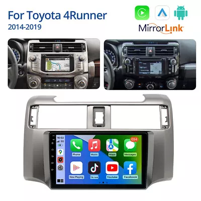 For 2014-2019 Toyota 4Runner Radio Apple Carplay GPS Android 13.0 Navi RDS WIFI • $149