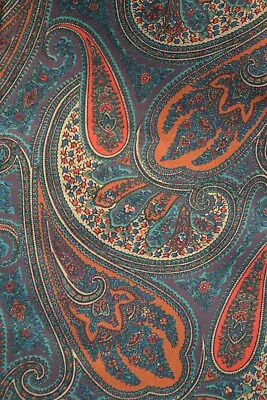 Orange Silk Ascot / Cravat With Paisley Pattern • £9.99