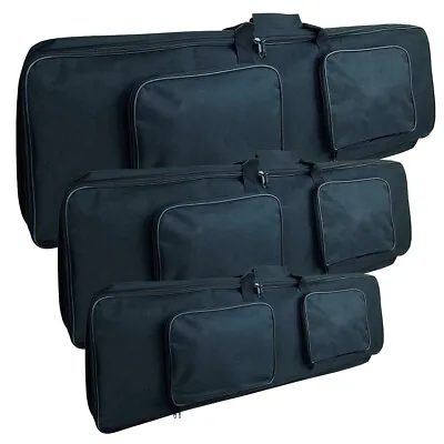 Airsoft Tactical Gun Bag 80cm / 100cm / 120cm Black Rifle Case Shooting Mat • £29.99