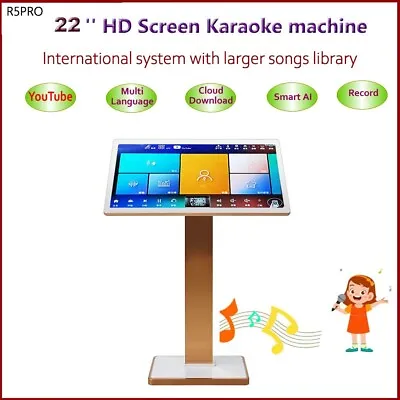 R5PRO Karaoke Player 22'' Touch Screen4T HDD ChineseEnglish卡拉OK點唱機雲下載 • $525