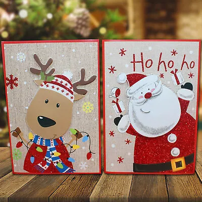 New Year Card Snowman Elk Decorative Musical Greeting Card Xmas Party Gift • $7.44