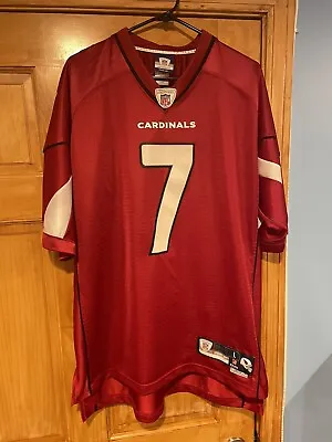 Arizona Cardinals Matt Leinart #7 Reebok Jersey Men's Medium Red NFL Football S8 • $14.99