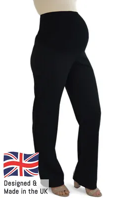 Black Maternity Bootleg Trousers (Short Petite Regular Long Tall Plus Size) UK • £24.99