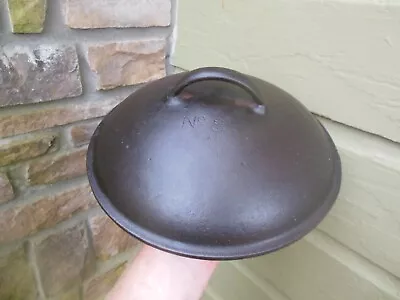 Vintage Cast Iron No. 8 Foster ? Vollrath ? High Dome Dutch Oven Lid • $34.95