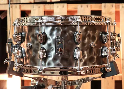 Mapex 14x6.5 Black Panther Persuader Hammered Brass Snare Drum • $559