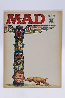 Mad Magazine (1952) #74 Freas Cover Wally Wood Drucker Clarke Berg Rickard FN- • $7.50