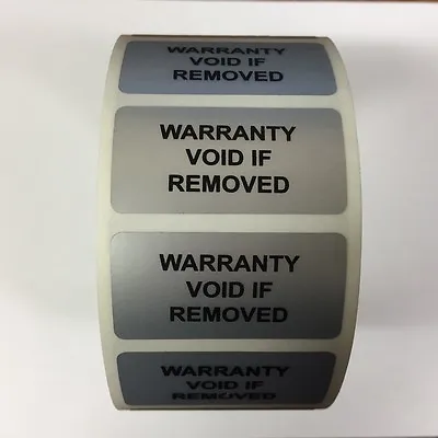 Tamper Evident Warranty Void If Removed Seal / Labels (Stickers) 20mm X 40mm • £11.55