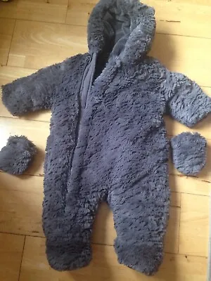 Baby Winter Snowsuit/ Pram Suit/ All In One Size 3-6 Months • £13.99