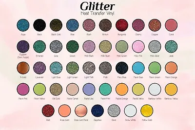 Super Glitter Heat Transfer Vinyl (htv) IRON-ON 20  X 12 13510Yard (Glitter) • $89.48