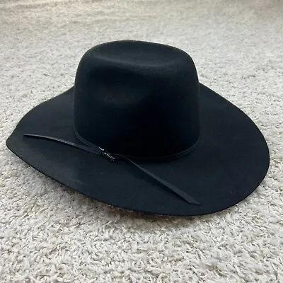Twister Western Hat Youth Size X-Large Black Wool Cowboy Hat • $12.60