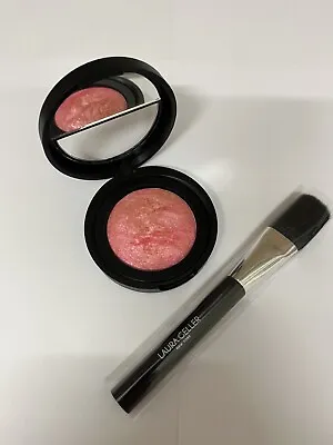 Laura Geller Balance N Brighten 'peach Delight' Blush + Brush 4.5 Grams • £14.75