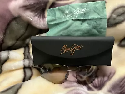 Maui Jim Sunglasses MJ SPORT Brown With Case And Lens Cleaner Pre-owned • $35