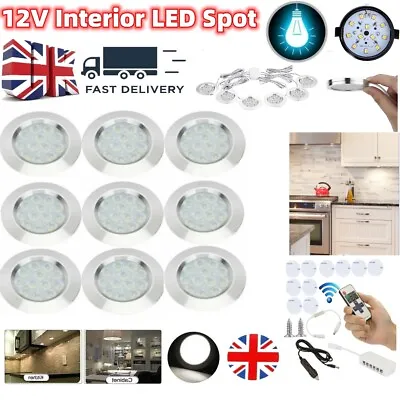 12V Recessed LED Spot Ceiling Lights Camper Van Caravan Motorhome Boat Downlight • £5.99