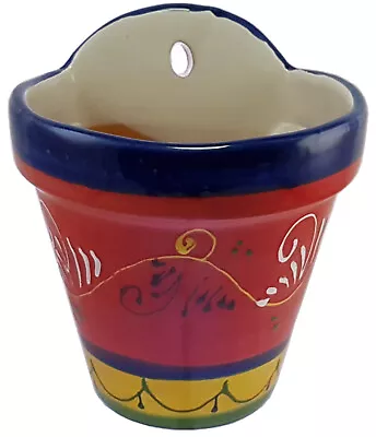 £21.99 • Buy Spanish Terracotta Wall Planter 21 Cm X 18 Cm Spanish Handmade Ceramic Pottery