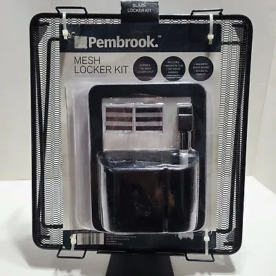 Pembrook Enamel Finish Metal Mesh Locker Kit Color Black Magnetic. • £7.78