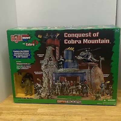 Hasbro GI Joe Spy Troops CONQUEST OF COBRA MOUNTAIN W/ SHIPWRECK 2003 New MIB • $180