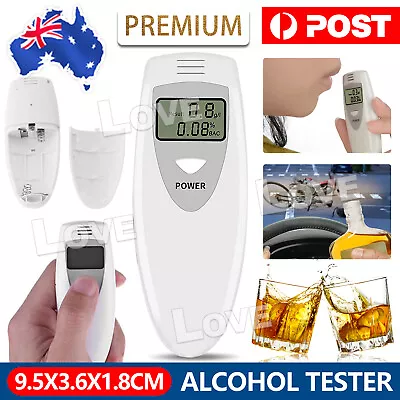 Professional Alcohol Tester Breathalyzer Portable Breath Digital Alcohol Detect • $8.75