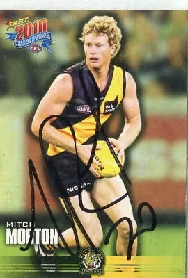 $7.50 • Buy AFL Select 2010 #144 Richmond Mitch Morton Autographed Card