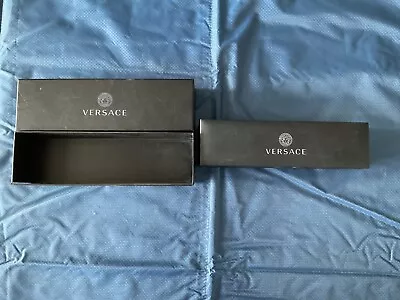 VERSACE Empty Black Jewelry Necklace Gift Box (Gift Box Only) • $29.99