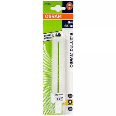 Osram 9W Dulux-S G23 Cap Compact Fluorescent Lamp - 827 - Extra Warm White • £5.46