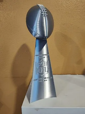 NFL Super Bowl LVIII (58) Vince Lombardi Trophy 13.5  - Chiefs Vs 49ers - Silver • $49.99