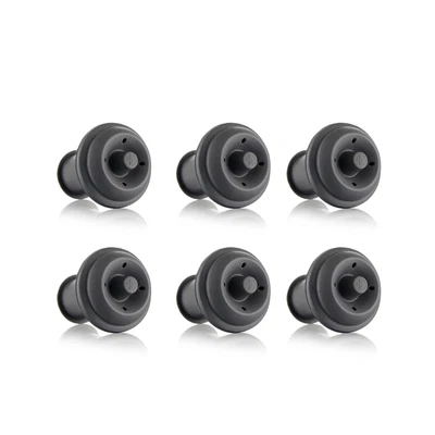 $28.36 • Buy Vacu Vin Wine Saver Vacuum Stoppers Set Of 6 – Grey