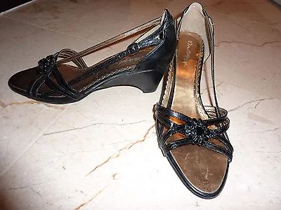 £4.99 • Buy Miss Selfridge Black Sandals, Heels, Wedge, Opentoe. Size 4