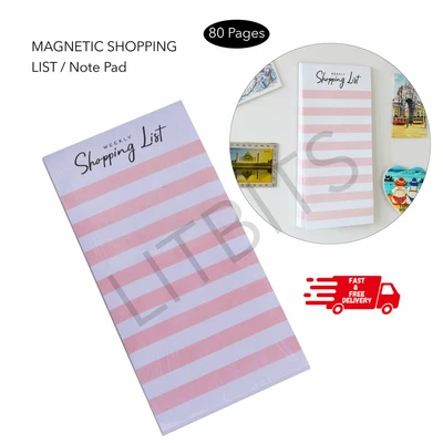 £2.95 • Buy Magnetic Shopping List Pad Notepad | 80 Tear Off Pages Fridge Memo Meal Planner